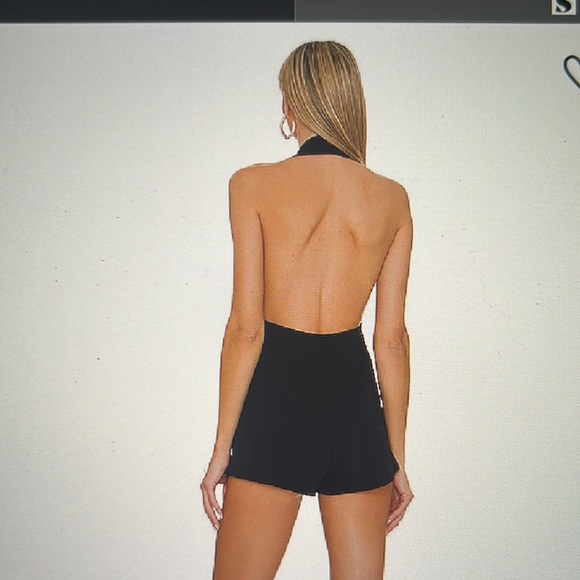 Superdown Kandy rushed halter romper - Picture 3 of 3